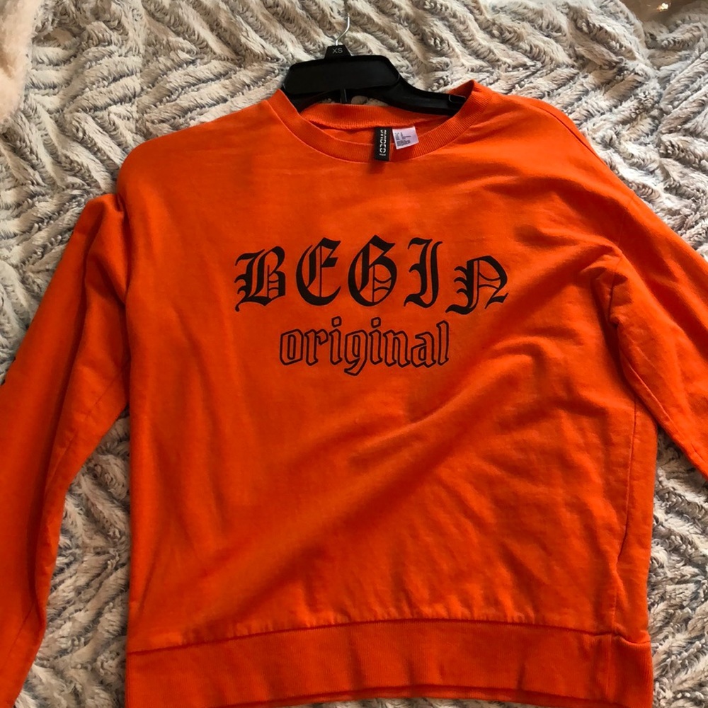 Am orange long sleeve